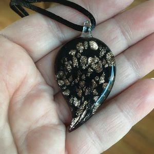 🌻Venetian Murano hand blown glass pendant